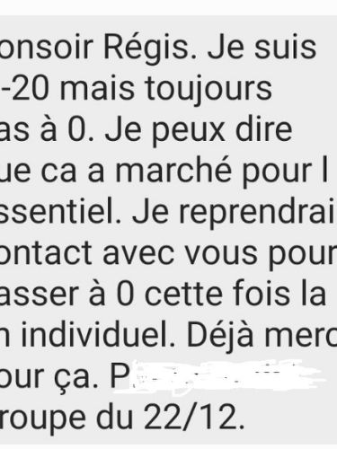 Témoignage d’un client ayant réduit sa consommation de cigarettes et souhaitant poursuivre l’accompagnement