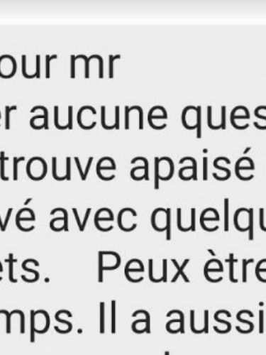 Témoignage d’un proche : personne décrite comme plus apaisée, moins énervée et ayant des projets