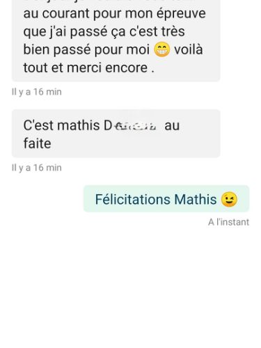 Témoignage client : une épreuve d’examen vécue positivement