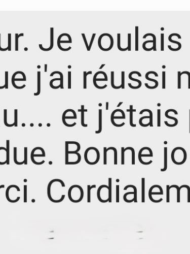 Témoignage d’une cliente : réussite de l’épreuve du plateau dans un état de détente