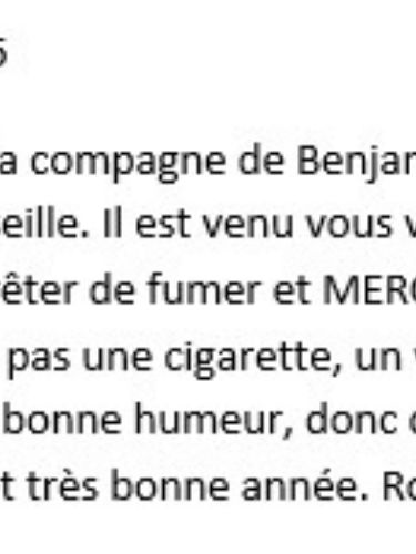 Témoignage d’une compagne : trois mois sans cigarette et bonne humeur retrouvée