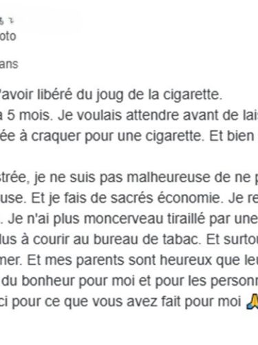 Avis Google : cinq mois sans cigarette et sentiment de liberté retrouvé