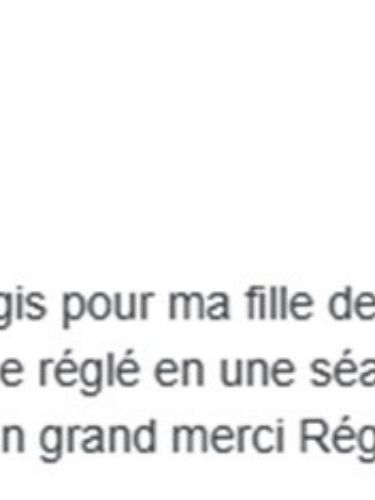 Avis Google : amélioration rapportée de l’énurésie chez une enfant de six ans