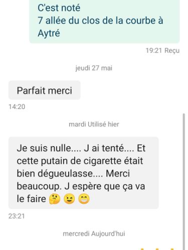 Témoignage d’une cliente : cigarette trouvée désagréable lors d’un essai