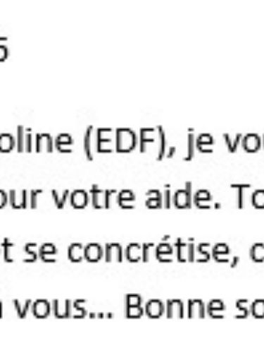 Témoignage d’une cliente : concrétisation de son projet et remerciements pour l’accompagnement
