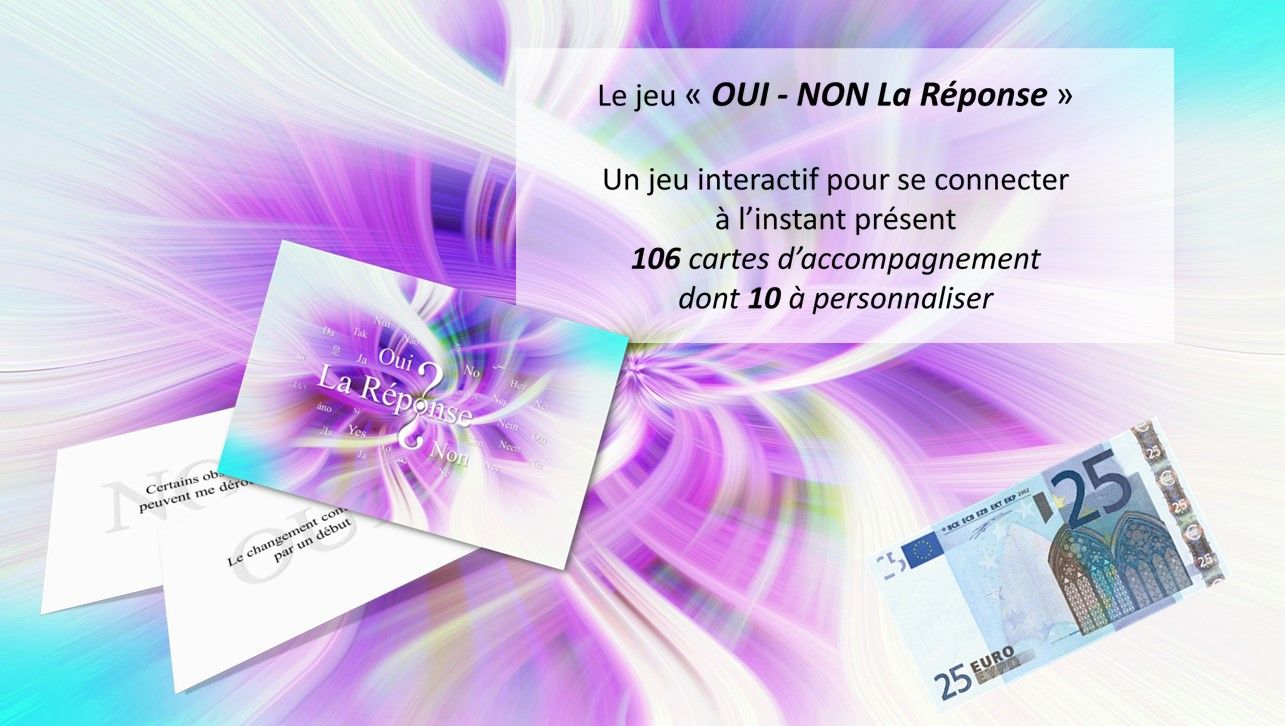 Jeu de cartes Oui-Non La Réponse créé par Régis Archimbaud